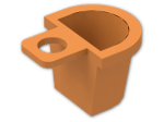 LEGO® Brick: Minifig Container D-Basket 4523 | Color: Bright Orange
