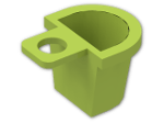 LEGO® Brick: Minifig Container D-Basket 4523 | Color: Bright Yellowish Green