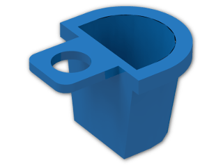 LEGO® Brick: Minifig Container D-Basket 4523 | Color: Bright Blue