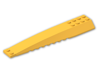 LEGO® Stein: Wedge 4 x 16 Triple Curved 45301 | Farbe: Flame Yellowish Orange