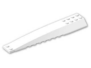 LEGO® Brick: Wedge 4 x 16 Triple Curved 45301 | Color: White