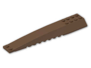LEGO® Brick: Wedge 4 x 16 Triple Curved 45301 | Color: Brown