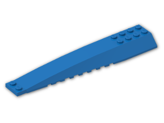 LEGO® Brick: Wedge 4 x 16 Triple Curved 45301 | Color: Bright Blue