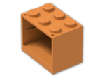 LEGO® Brick: Container Cupboard 2 x 3 x 2 with Solid Studs 4532 | Color: Bright Orange