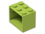 LEGO® Brick: Container Cupboard 2 x 3 x 2 with Solid Studs 4532 | Color: Bright Yellowish Green