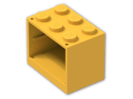 LEGO® Brick: Container Cupboard 2 x 3 x 2 with Solid Studs 4532 | Color: Flame Yellowish Orange