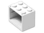 LEGO® Brick: Container Cupboard 2 x 3 x 2 with Solid Studs 4532 | Color: White
