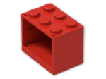 LEGO® Brick: Container Cupboard 2 x 3 x 2 with Solid Studs 4532 | Color: Bright Red