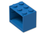 LEGO® Brick: Container Cupboard 2 x 3 x 2 with Solid Studs 4532 | Color: Bright Blue