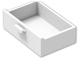 LEGO® Brick: Container Cupboard 2 x 3 x 2 Drawer 4536 | Color: White