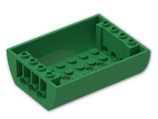 LEGO® Stein: Slope Brick Curved 6 x 8 x 2 Inverted Double 45410 | Farbe: Dark Green