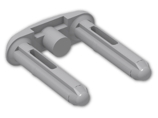 LEGO® Stein: Technic Double Flexible Fixing Pin 45575 | Farbe: Medium Stone Grey