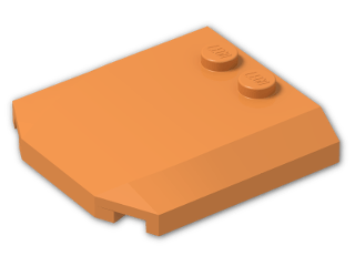 LEGO® Stein: Wedge 4 x 4 x 0.667 Curved 45677 | Farbe: Bright Orange