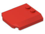 LEGO® Brick: Wedge 4 x 4 x 0.667 Curved 45677 | Color: Bright Red