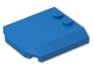 LEGO® Brick: Wedge 4 x 4 x 0.667 Curved 45677 | Color: Bright Blue
