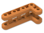 LEGO® Brick: Technic Beam 3 x 7 x 3 Bent 90 Double Chamfered 45803 | Color: Bright Orange
