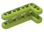 LEGO® Brick: Technic Beam 3 x 7 x 3 Bent 90 Double Chamfered 45803 | Color: Bright Yellowish Green