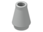 LEGO® Brick: Cone 1 x 1 4589 | Color: Silver flip/flop