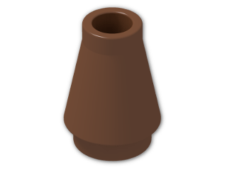 LEGO® Stein: Cone 1 x 1 4589 | Farbe: Reddish Brown