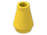 LEGO® Brick: Cone 1 x 1 4589 | Color: Bright Yellow