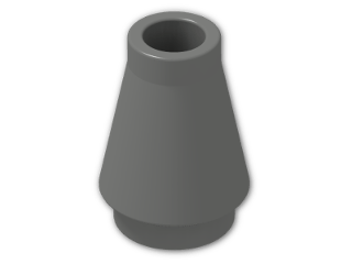LEGO® Stein: Cone 1 x 1 4589 | Farbe: Dark Grey