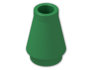 LEGO® Brick: Cone 1 x 1 4589 | Color: Dark Green