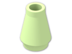 LEGO® Brick: Cone 1 x 1 4589 | Color: Phosphorescent Green