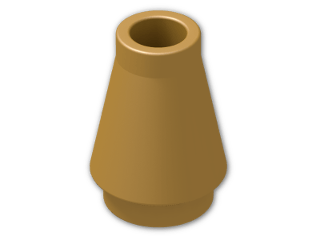 LEGO® Stein: Cone 1 x 1 4589 | Farbe: Warm Gold