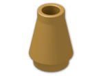 LEGO® Brick: Cone 1 x 1 4589 | Color: Warm Gold