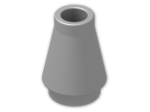 LEGO® Brick: Cone 1 x 1 4589 | Color: Silver Metallic