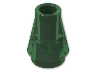 LEGO® Stein: Cone 1 x 1 4589 | Farbe: Transparent Green