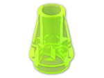 LEGO® Brick: Cone 1 x 1 4589 | Color: Transparent Fluorescent Green
