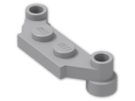 LEGO® Brick: Plate 1 x 4 Offset 4590 | Color: Medium Stone Grey
