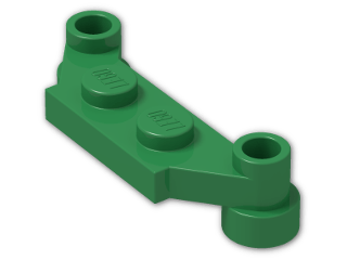 LEGO® Brick: Plate 1 x 4 Offset 4590 | Color: Dark Green