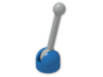 LEGO® Stein: Hinge Control Stick and Base (Grey Stick) 4592c03 | Farbe: Bright Blue