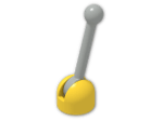 LEGO® Stein: Hinge Control Stick and Base (Grey Stick) 4592c03 | Farbe: Bright Yellow