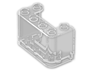 LEGO® Stein: Windscreen 2 x 4 x 2 Vertical 4594 | Farbe: Transparent