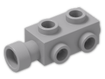 LEGO® Stein: Brick 1 x 2 x 0.667 with Studs on Sides 4595 | Farbe: Medium Stone Grey