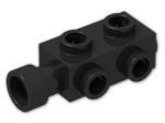 LEGO® Stein: Brick 1 x 2 x 0.667 with Studs on Sides 4595 | Farbe: Black