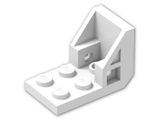 LEGO® Brick: Bracket 2 x 3 - 2 x 2 4598 | Color: White