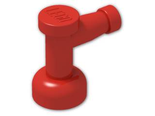 LEGO® Stein: Tap 1 x 1 without Hole in Spout 4599b | Farbe: Bright Red