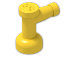 LEGO® Stein: Tap 1 x 1 without Hole in Spout 4599b | Farbe: Bright Yellow