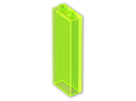 LEGO® Brick: Brick 1 x 2 x 5 without Centre Studs 46212 | Color: Transparent Fluorescent Green