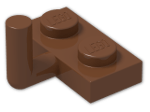 LEGO® Stein: Plate 1 x 2 with Vertical Bar on Long Side and Long Arm 4623 | Farbe: Reddish Brown