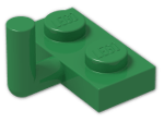LEGO® Brick: Plate 1 x 2 with Vertical Bar on Long Side and Long Arm 4623 | Color: Dark Green