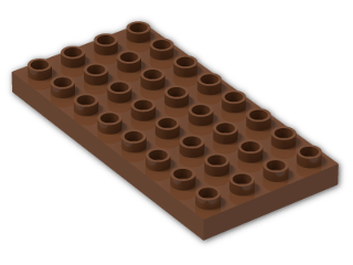 LEGO® Stein: Duplo Plate 4 x 8 4672 | Farbe: Reddish Brown