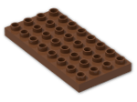 LEGO® Brick: Duplo Plate 4 x 8 4672 | Color: Reddish Brown