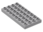 LEGO® Brick: Duplo Plate 4 x 8 4672 | Color: Medium Stone Grey