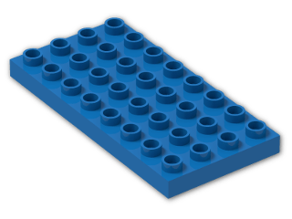 LEGO® Brick: Duplo Plate 4 x 8 4672 | Color: Bright Blue