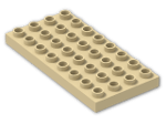 LEGO® Brick: Duplo Plate 4 x 8 4672 | Color: Brick Yellow